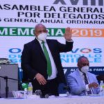 Jorge Eligio saluda en XVIII Asamblea General Ordinaria por Delegados