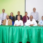 Los integrantes del Comite Organizador de la I Feria del Libro Cooperativista